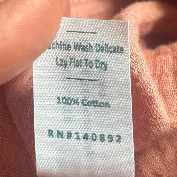 Marine Layer Paula Easy Tapered Pink Gauzy Cotton Pant Size S NWT - Picture 10 of 14